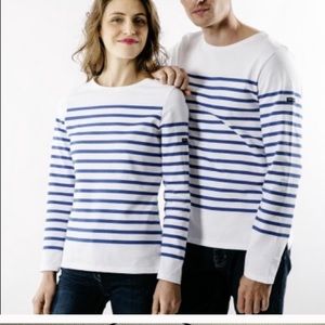 Saint James classic naval Breton shirt